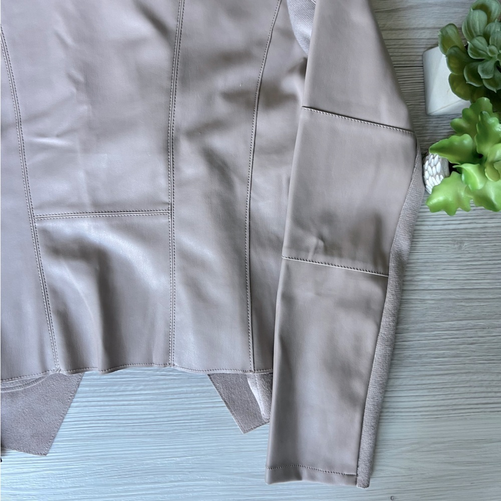 BAGATELLE faux leather draped jacket size M EUC - Picture 14 of 14